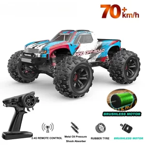 kf-S1396e3c9ddb14615bede602a424aa876I hot MJX 16209 16207 16208 16210 70KM/H 60KM/H 1/16 4WD Remote Control Cars RC Car Brushless Racing Car Off-Road Truck Toys