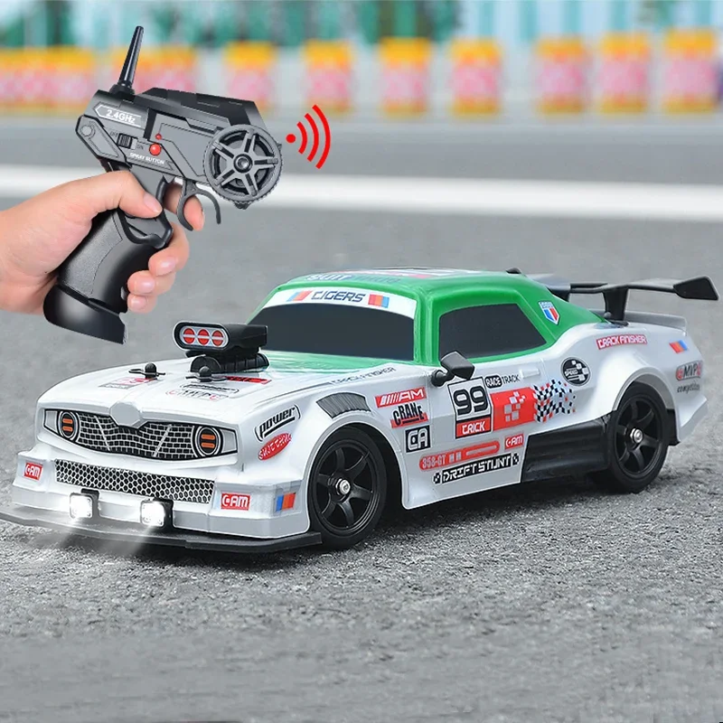 2.4G Drift Rc Car 4WD High Speed RC Drift Car Toy Remote Control Model Vehicle Car RC Vehicle Toy with Light Spray for Child - Image 3
