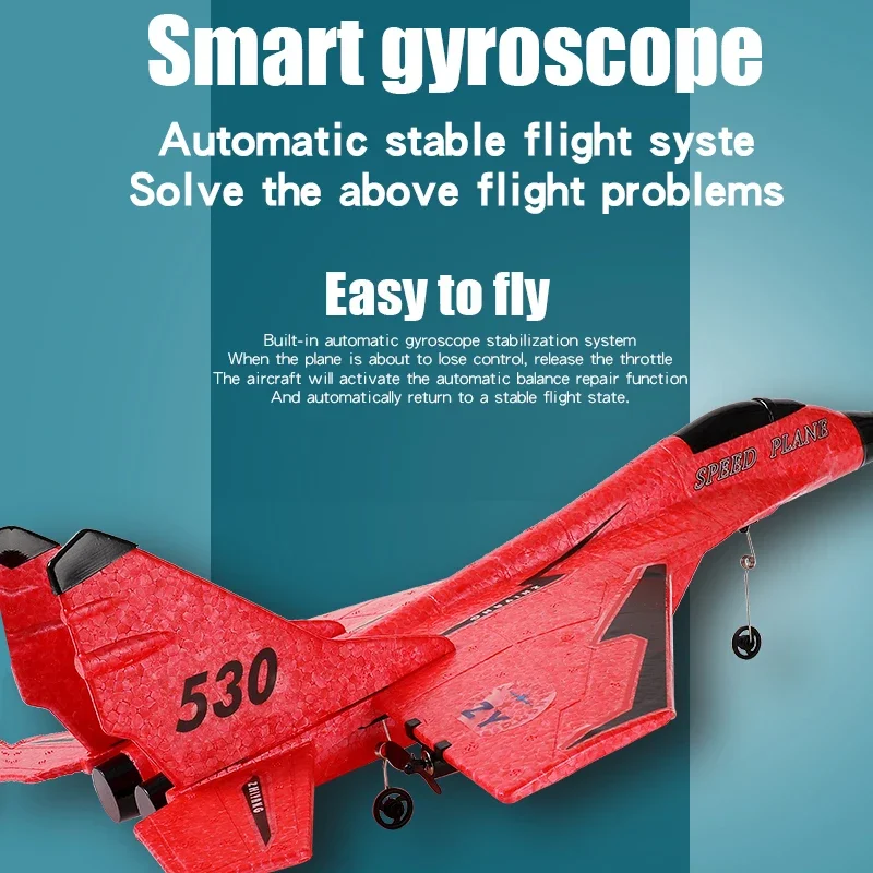 Remote Control Plane ZY530 2.4G With LED Lights 720P Camera Aircraft RC Flying Model Glider EPP Foam Toy Airplane Gifts for Kids - Image 6