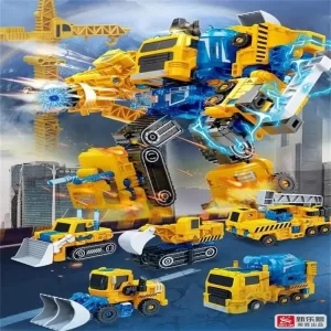Transformation Devastator 6 IN 1 Metal Part Construction Engineering Vehicle Toy Halloween Gift Christmas gift New Year Gift
