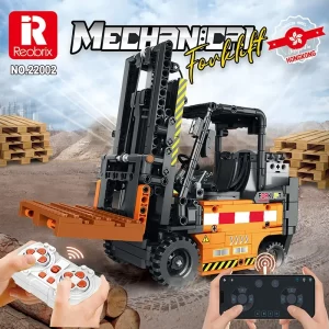 kf-S1dc37d0d82c04a9eabebc43cbb2a8fedy Reobrix 22002 technology machinery APP remote control engineering forklift assembling electric building blocks model toys