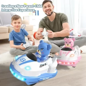 kf-S201dd69bb711472099dbd3c319bfeaf2T Remote Control Bumper Car Sound And Light music Parent-child Competitive Interaction Go Kart Battle Boy Toys for Children