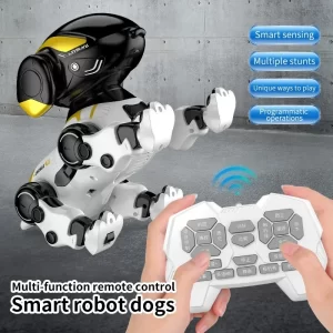 Emo Remote Control Robot Dog RC Robot Voice Intelligent Walking Dancing Interactive Pet Puppy Play Cute Children Toys for Kids
