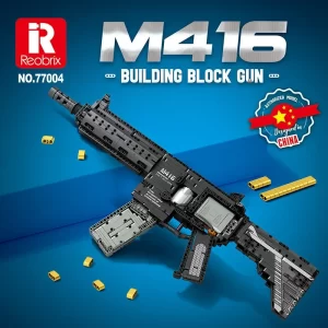 Military Building blocks series can be fired rifle M416 Assembling building blocks model children's educational toy gift