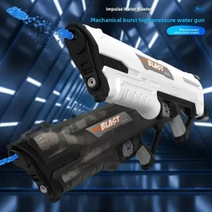 Super High Power Water Gun Toys No Battery Manually Pull-Out Pistol Spray Blaster Outdoor Game Water Play Toy for Boys Adults