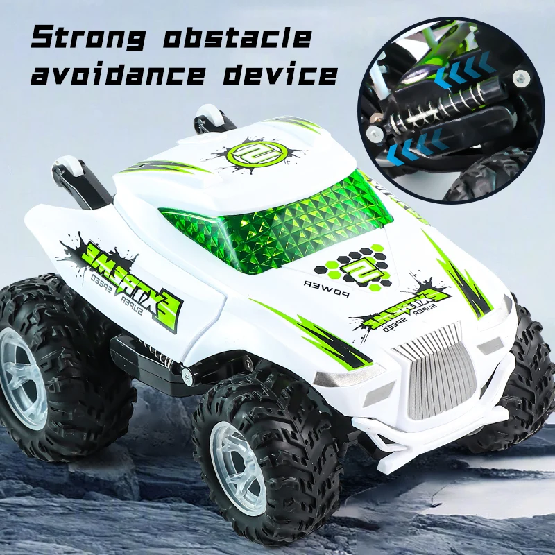 New children's electric remote control toy off-road climbing light boys stunt toy car with music and dance - Image 5