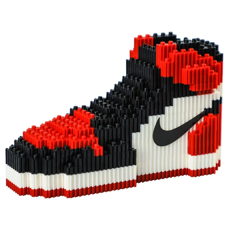 Mini Basketball Shoes Building Block Sneakers Model Bricks Toys DIY Assembly Toys Gifts For Boys Kids Backpack Bag Pendant - Image 5