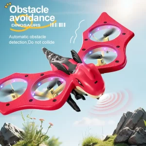 kf-S38faecb3bae34ec3b03b5bdf6a8ca69er RC Plane Dinosaurs Model Remote Control Aircraft 2.4GHz Gravity Sensing Mini Drone 360° Flip RC Helicopter Children's Toys Gifts