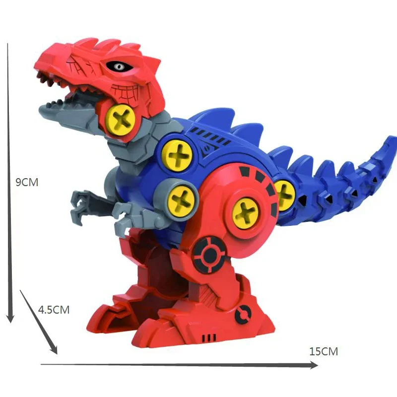 5 IN 1 Children Assembly Dinosaur Transformation Dino Robot Constructor Screw DIY Set Blocks Disassembly Screwdriver Model Toys - Image 5
