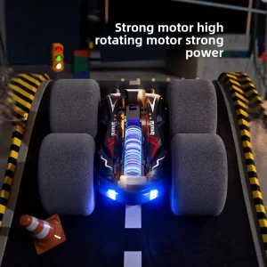 kf-S3efc118fab174c23ae8d051c58af3d64L RC Stunt Car with Shock-Absorbing Foam Tires - Dual-Sided 360° Flip 2.4GHz Remote Control Car for Extreme Indoor Outdoor Action