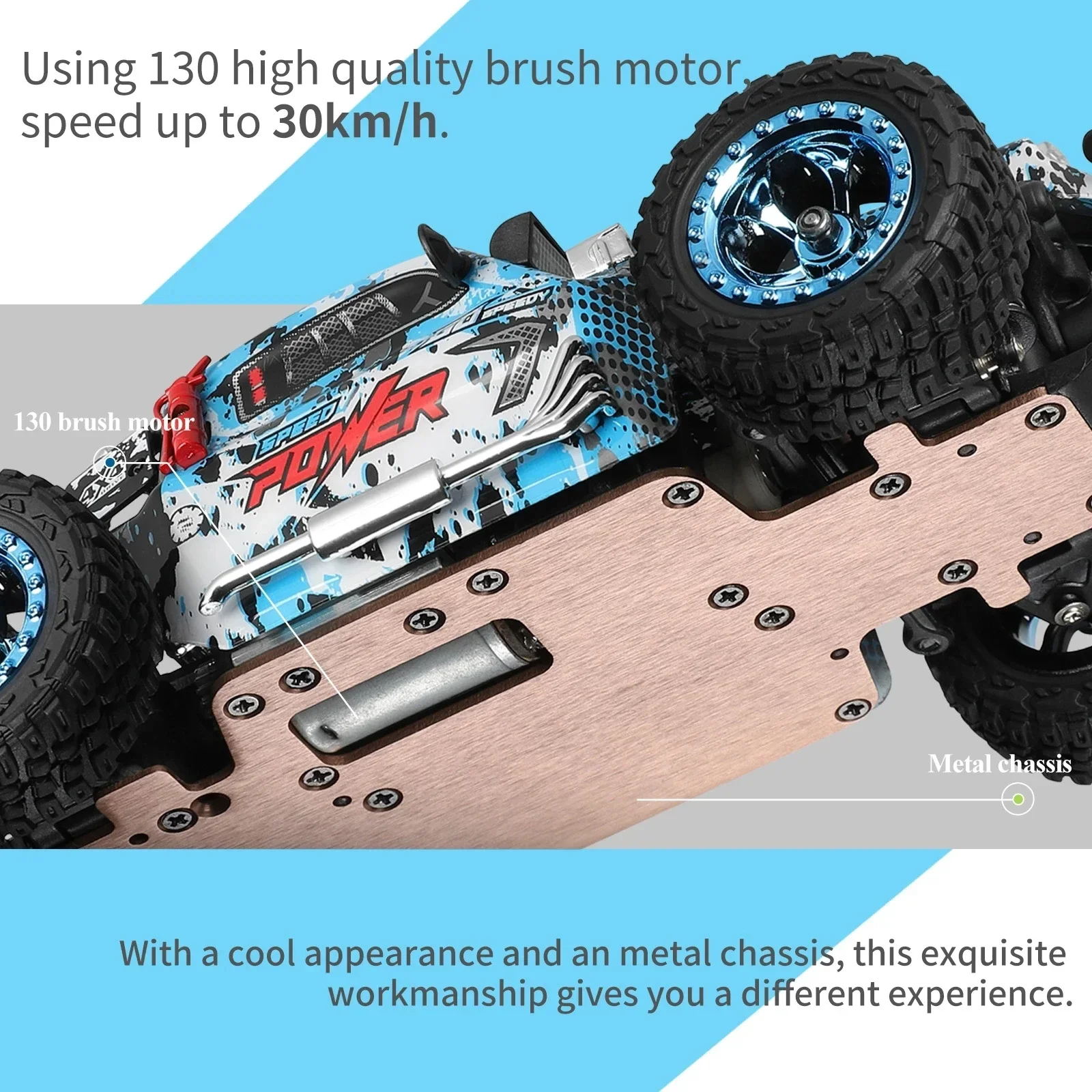 WLtoys 284161 284010 1:28 4WD RC Car With LED Lights 30KM/H 2.4G Radio Remote Control Car Off-Road Drift Vehicle Toys - Image 3