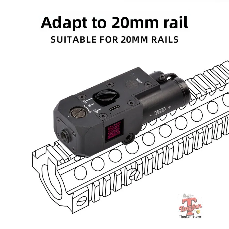 CQBL-1 Laser Indicator Metal Nylon Laser Box Tactical Flashlight High Power Adjustable Battery Box - Image 2