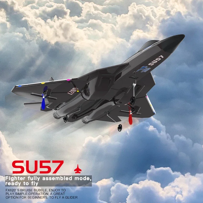 RC Plane SU35 With LED Lights 2.4G Remote Control Aircraft Flying Model Glider SU57 EPP Foam Airplane Toys For Kids Gifts - Image 5