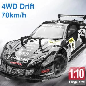 kf-S4b3f057fcd3c40d3b05c0d377c649906A 1:10 70km/h High-speed Drift Remote Control Car 2.4G 4WD Rc Off-road Vehicle Dual-speed Rc Car Children's Christmas Gift