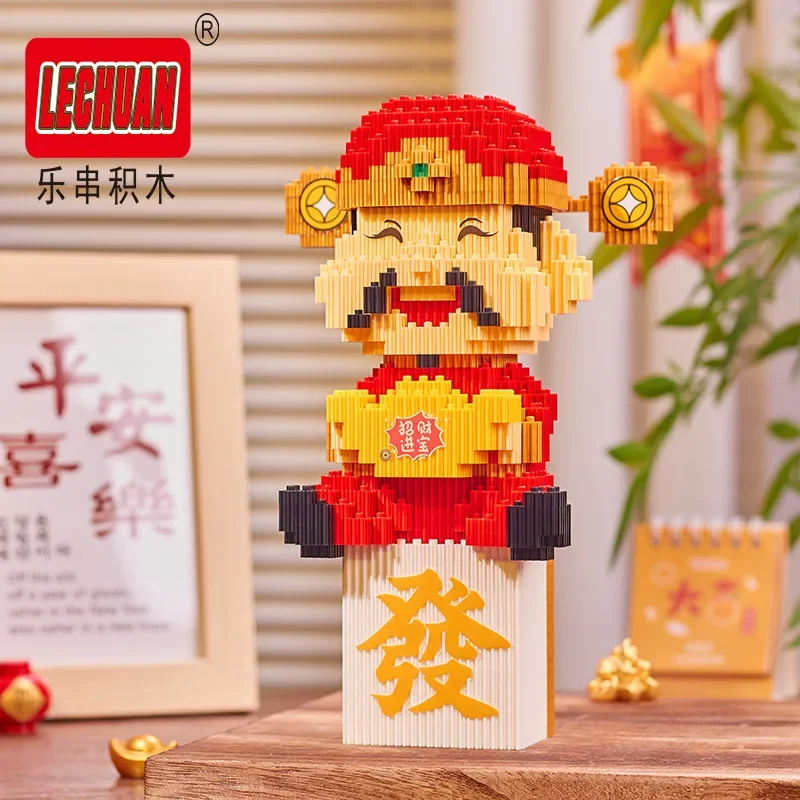 Diamond Building Block Lucky Cat Rich Cat Connection Model God of Wealth Mini Bricks Figure Toy For Gift - Image 2
