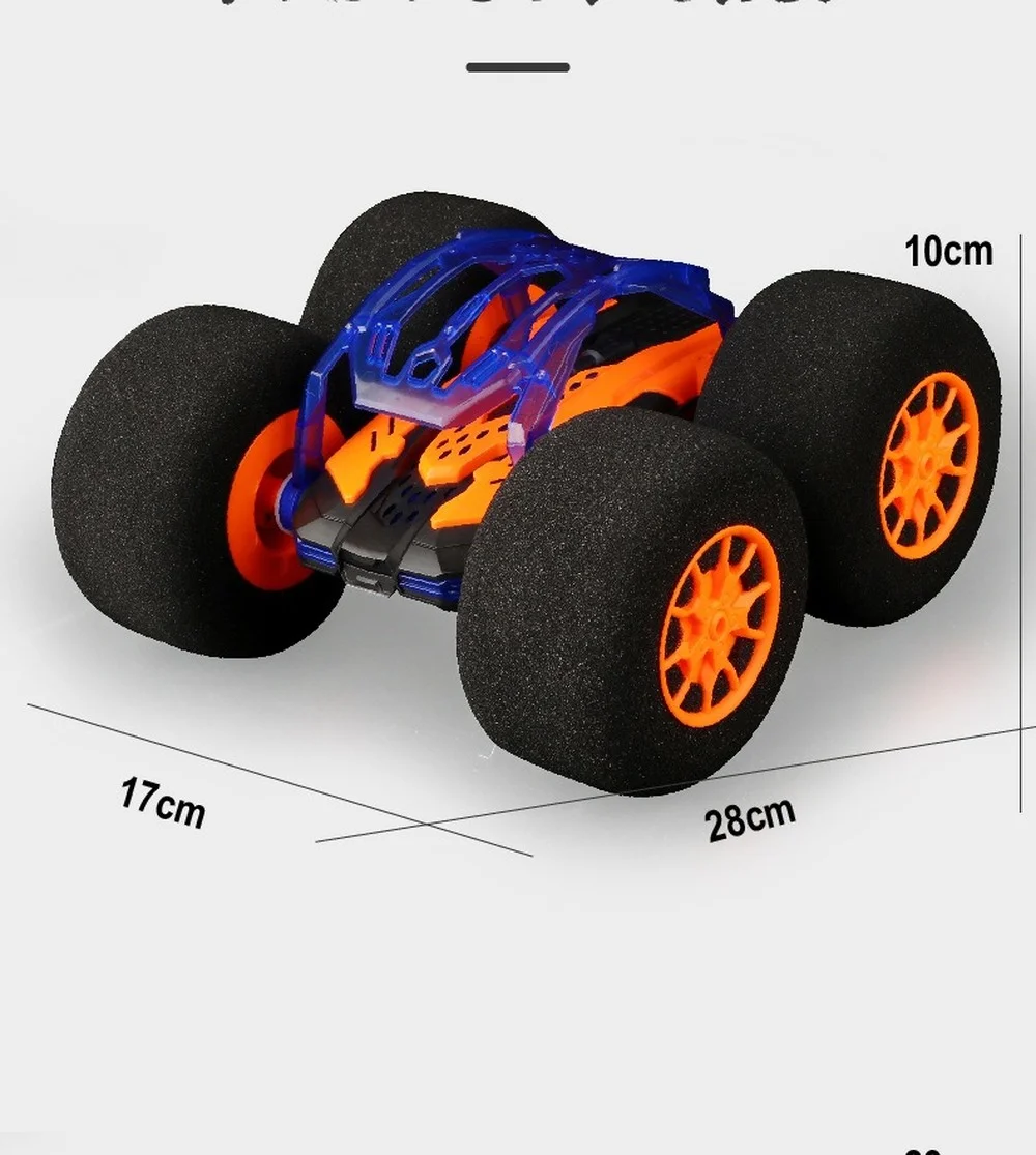 1:20 RC 4WD Remote Control Cars Model Sponge Wheel 360 Rotation Stunt Tumbling Children's Toys Gift - Image 4