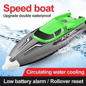 RC Battery Boat Ship 2.4Ghz High-Speed Remote Control Racing Ship Water Speed Boat Child Model Kids Boys Outdoor Pool Toys Gifts
