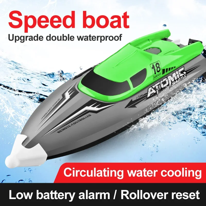 RC Battery Boat Ship 2.4Ghz High-Speed Remote Control Racing Ship Water Speed Boat Child Model Kids Boys Outdoor Pool Toys Gifts