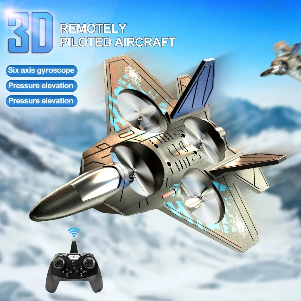 L0712 RC Remote Control Airplane 2.4G Gravity Sensing RC Glider One Key Takeoff 360° Rotation Plane EPP Foam Kids Toys