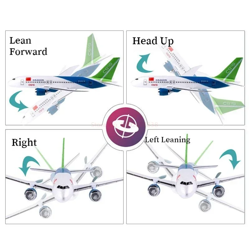 3-Channel RC Airplane C919 Remote Control Foam Simulation Airliner Aerobatic Fixed-wing DIY Assembly Model Airplanes Boy Toy - Image 6