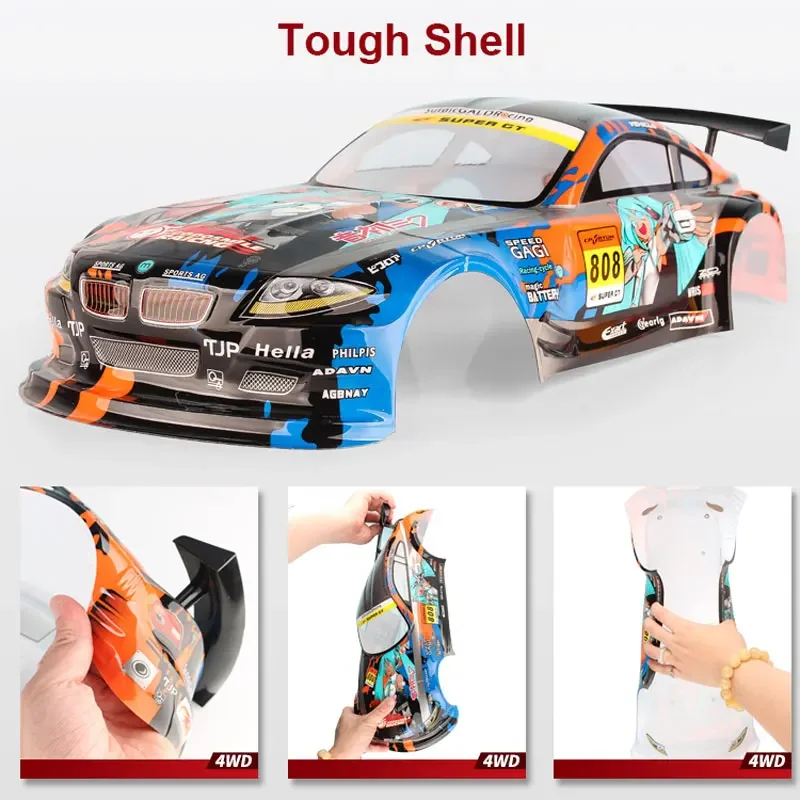 1:10 70km/h High-speed Drift Remote Control Car 2.4G 4WD Rc Off-road Vehicle Dual-speed Rc Car Children's Christmas Gift - Image 3
