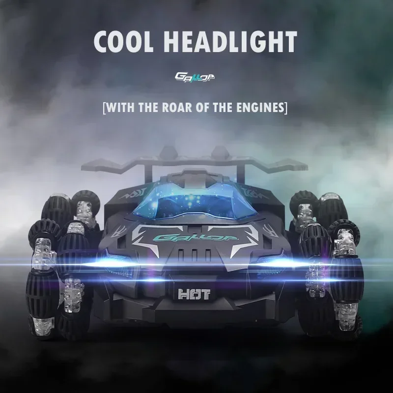 Watch 2.4g Drift spray Racing High Speed Light Music Remote Control Children's Electric Toy Car - Image 2