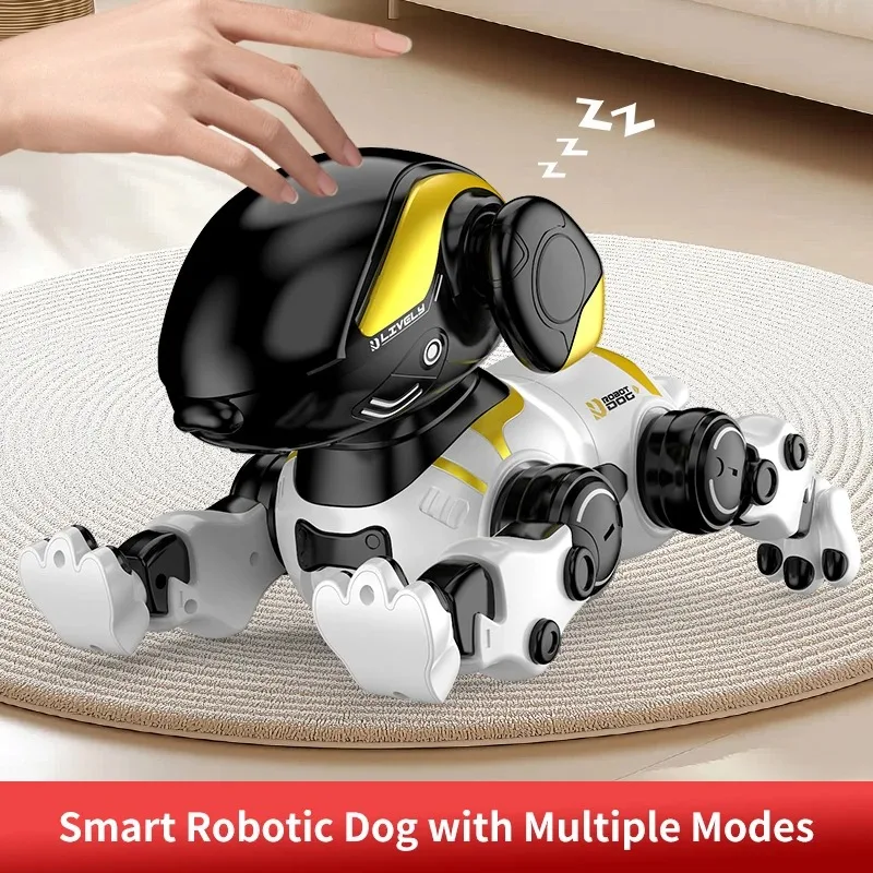 Emo Remote Control Robot Dog RC Robot Voice Intelligent Walking Dancing Interactive Pet Puppy Play Cute Children Toys for Kids - Image 4
