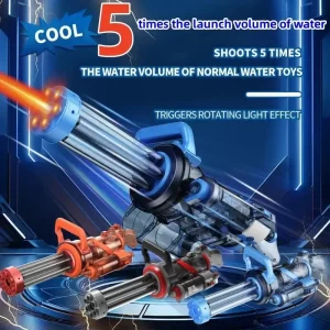 kf-S6b25f80813564ed791e9292e6e4fdac8P Gatling Electric Water Gun Children's Toy GiftSummer Beach Party Carnival Gift Christmas Gift Birthday Gift New Year Gifts