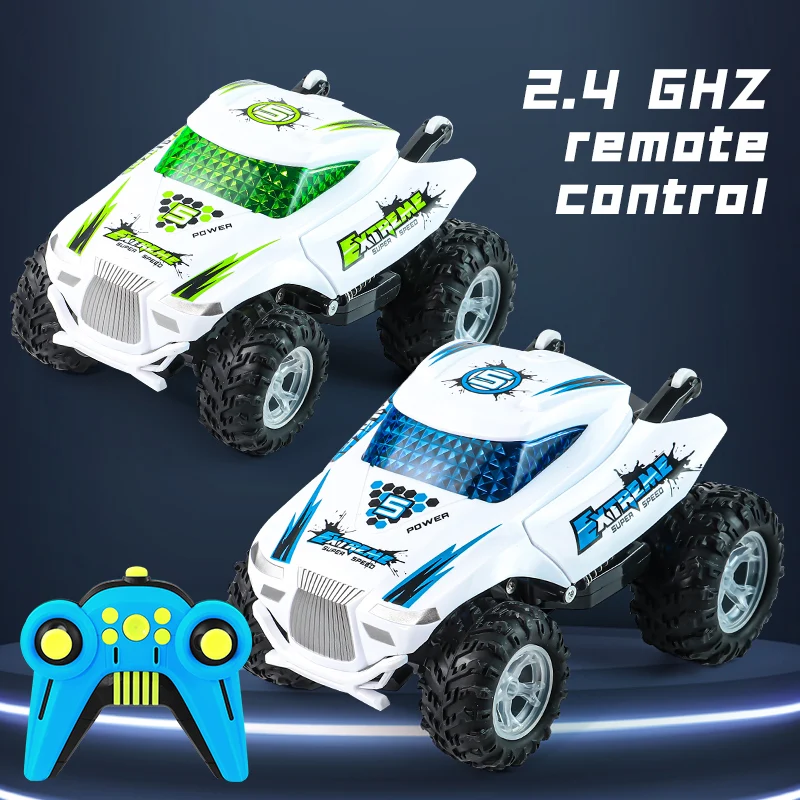 New children's electric remote control toy off-road climbing light boys stunt toy car with music and dance - Image 6