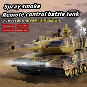 2.4G Tracked Simulation Remote Control Tank Water BALL Spray Remote Control Vehicle War Armored Vehicle Model Children Toy Gift