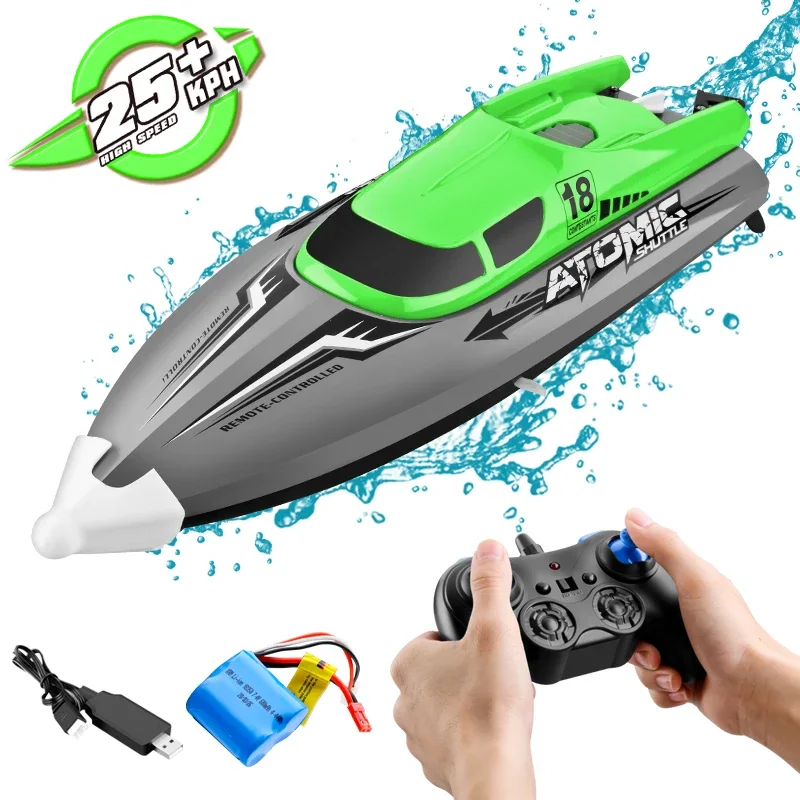 RC Battery Boat Ship 2.4Ghz High-Speed Remote Control Racing Ship Water Speed Boat Child Model Kids Boys Outdoor Pool Toys Gifts - Image 2