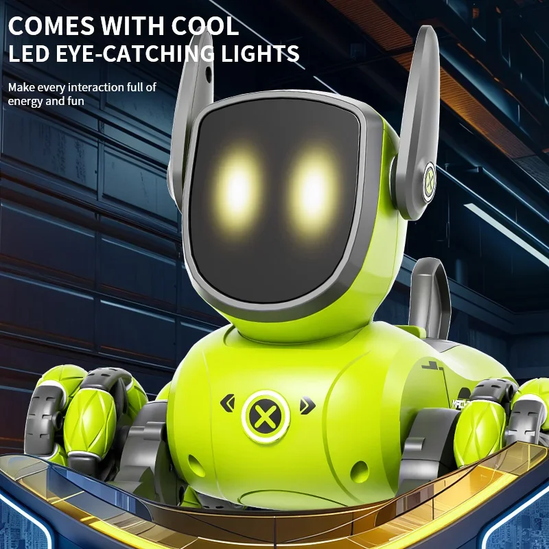 JJRC New Q200 Small Eight Wheel Gesture Sensing Multi functional Voice Interaction RC Stunt Machine Dog Children Toy - Image 5