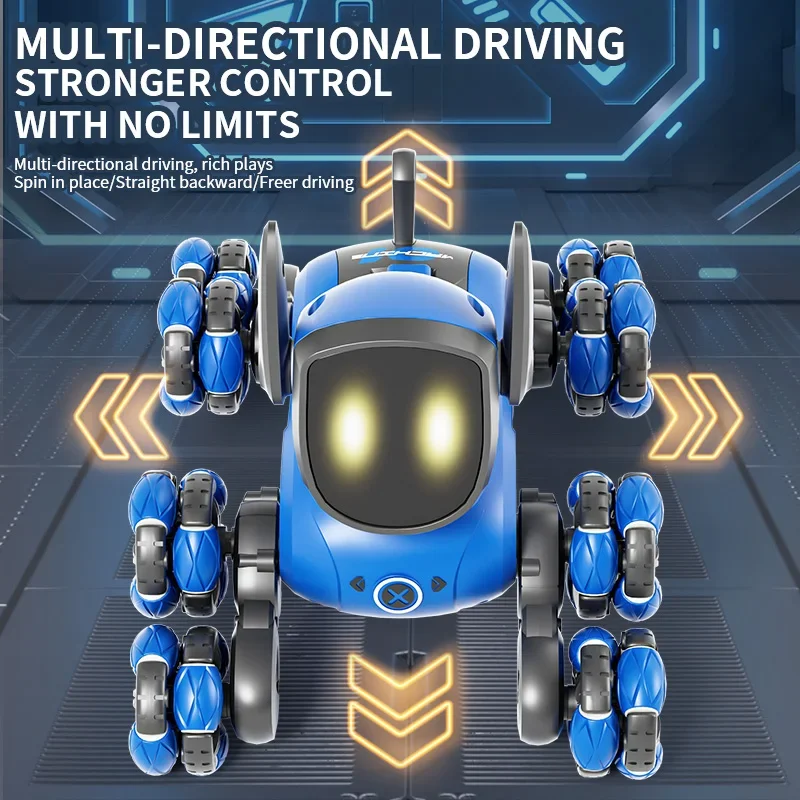 JJRC New Q200 Small Eight Wheel Gesture Sensing Multi functional Voice Interaction RC Stunt Machine Dog Children Toy - Image 6
