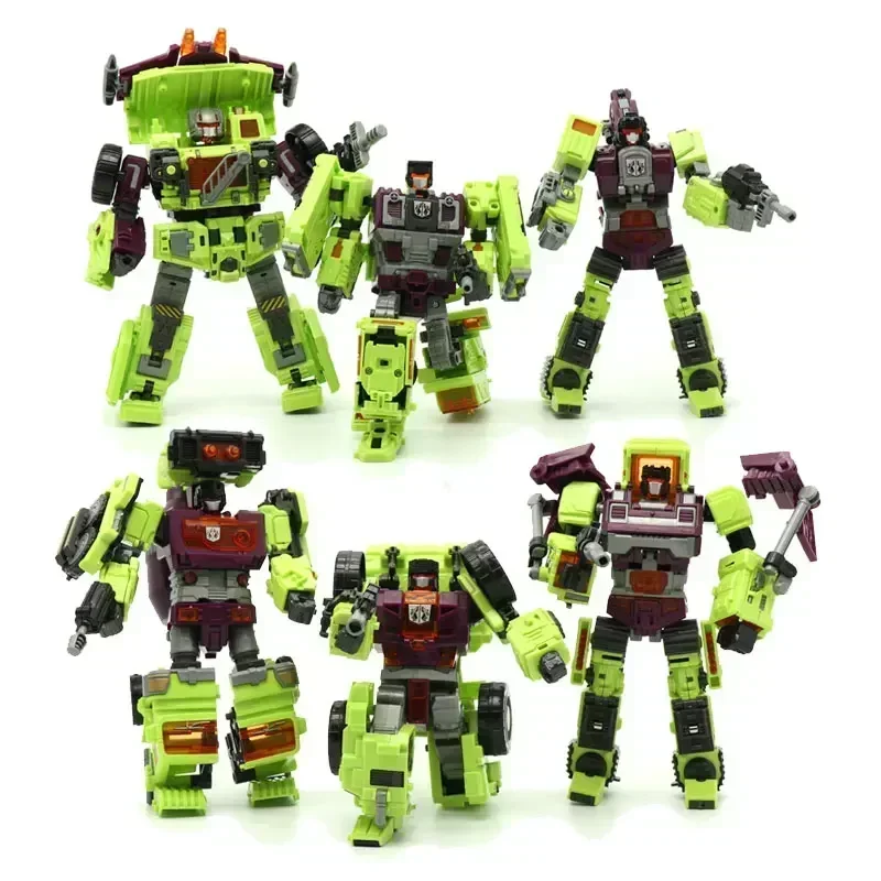 6IN1 NBK 42CM Devastator Toy Transformation KO Robot Car combination Action Figure excavator Blender Model Kid Christmas present - Image 4