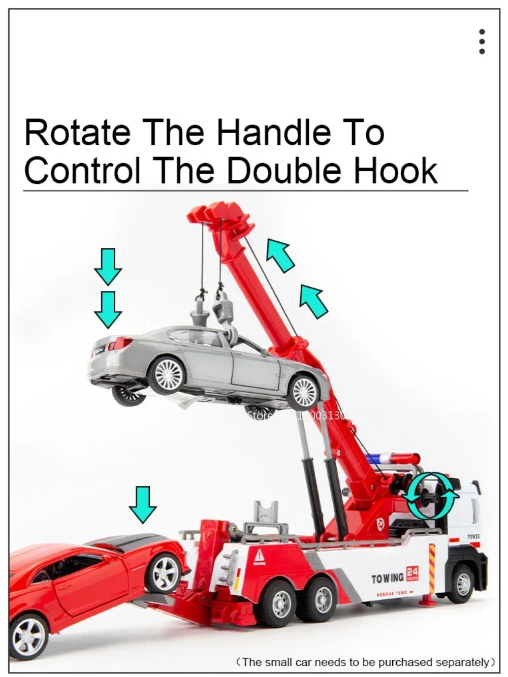 1:32 Alloy Engineering Car Model Metal Diecasts Toys Alloy Vehicles Car Double Hook Wrecker Trucks Toy Birthday Gifts For Boy - Image 5