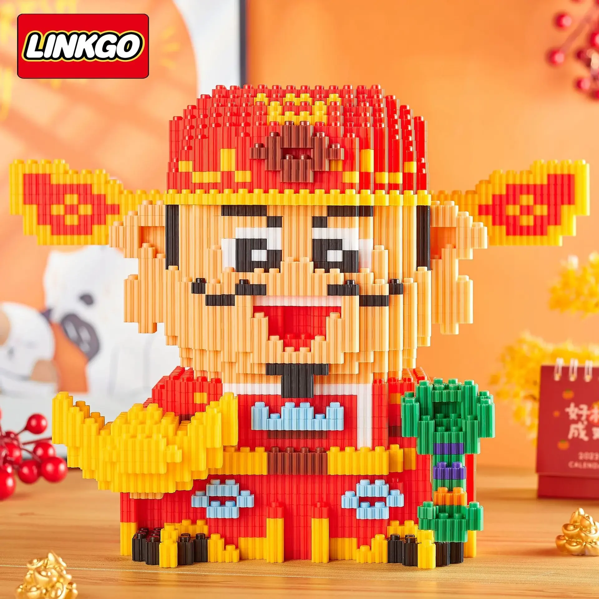 Diamond Building Block Lucky Cat Rich Cat Connection Model God of Wealth Mini Bricks Figure Toy For Gift - Image 3