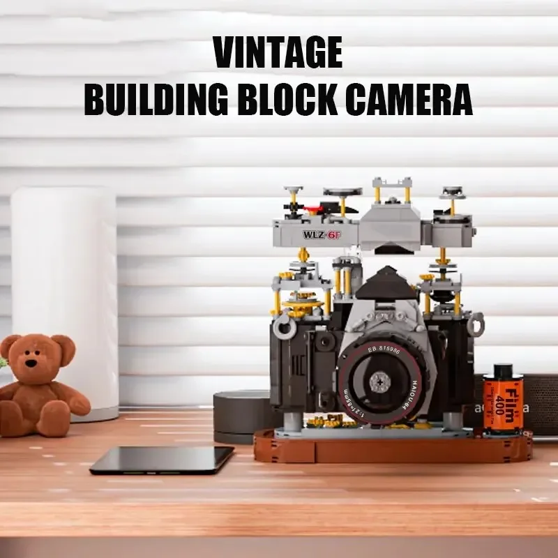 1030PCS Retro Camera Assembled Building Blocks High Simulation Film Slr Camera Bricks Toys Model Decoration Kids Christmas Gifts - Image 2