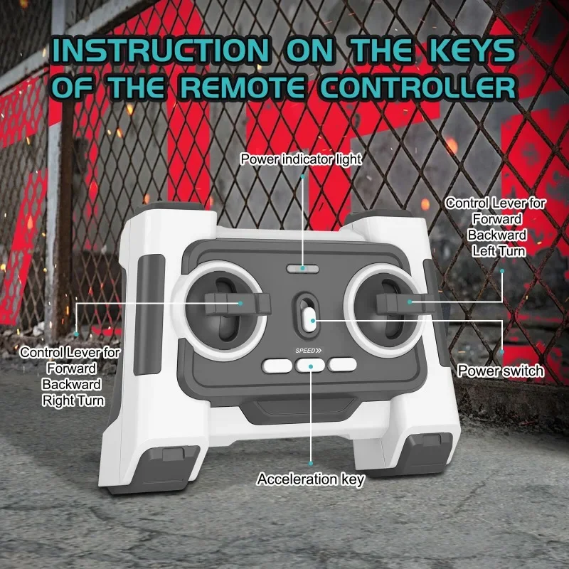 Cool Stuff Toy Tank Birthday Gift-Hot Style Stunt Roll Tracked Rc Tank Model,Upright Walking Rotary Rc Cars,Kawaii Toys For Boys - Image 4