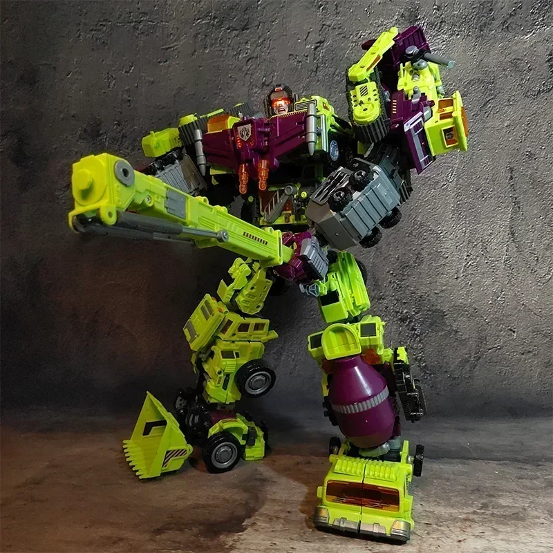 6IN1 NBK 42CM Devastator Toy Transformation KO Robot Car combination Action Figure excavator Blender Model Kid Christmas present - Image 2