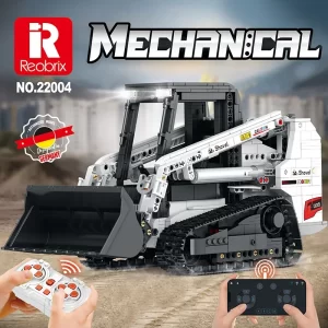 kf-S9159c505094b4d7fac683f15638d83b9l Reobrix22004 Science and technology Bobcat loader remote control engineering car puzzle model assembly building block toy