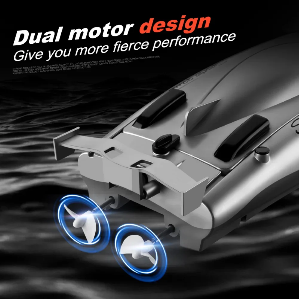 2.4G Radio Rc Boat 30Km/h Racing Boat High Speed Speedboat 20Mins Battery 2 Ch Dual Motor Waterproof Remote Control Ship Toy Boy - Image 4