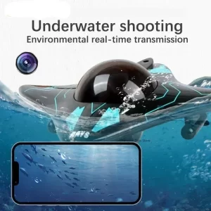kf-S985f7c43b7684d60b7e25d75e65f67a98 6Ch Rc Boat Submarine with Camera Underwater Remote Control Wifi Fpv Remote Control Boats Radio Control Toys for Children Gifts