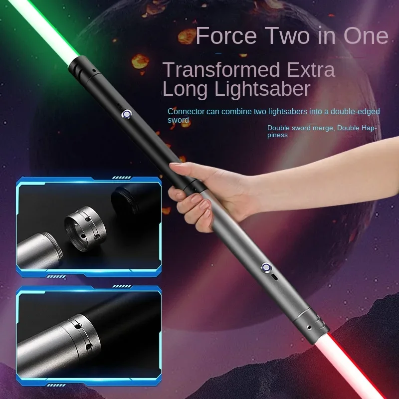 Explosive Flash Light Sword Children's Toy Cross dressing Metal Light Sword 16 Color 2-in-1 Metal Laser Sword Costume Play - Image 3