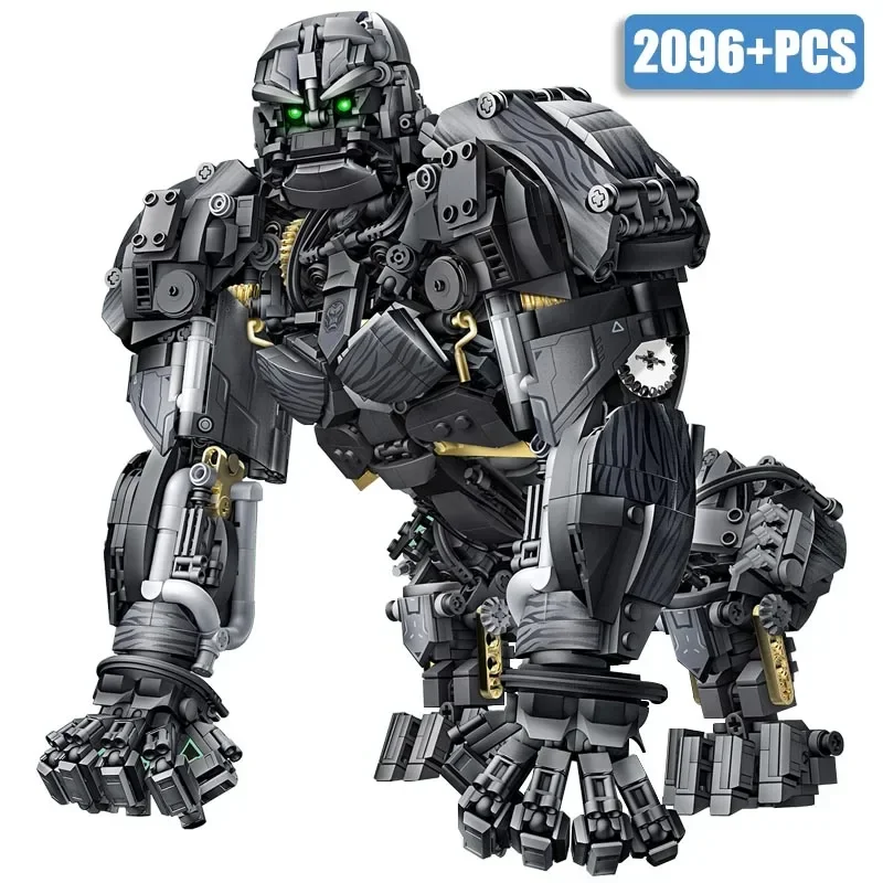 City Technical MOC Primal Titan Mechanical Gorilla Transformation Robot Model Building Blocks DIY Bricks Toys for Children Boys - Image 2