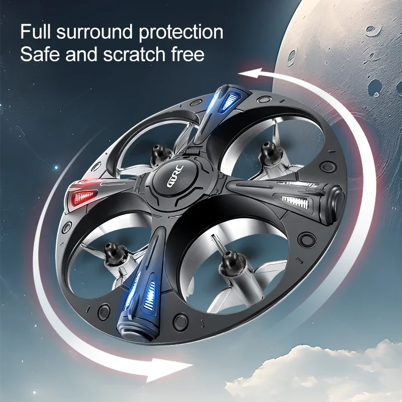 4DRC New V43 Mini UFO RC Drone With LED Light Altitude Hold Quadcopter Anti-collision Induction Dron RC Toys for Boys Children - Image 2