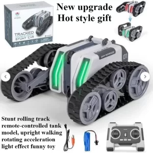 Cool Stuff Toy Tank Birthday Gift-Hot Style Stunt Roll Tracked Rc Tank Model,Upright Walking Rotary Rc Cars,Kawaii Toys For Boys