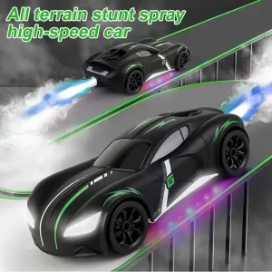 2.4g remote control spray super run drift race toy car High speed light music electric children's toy car