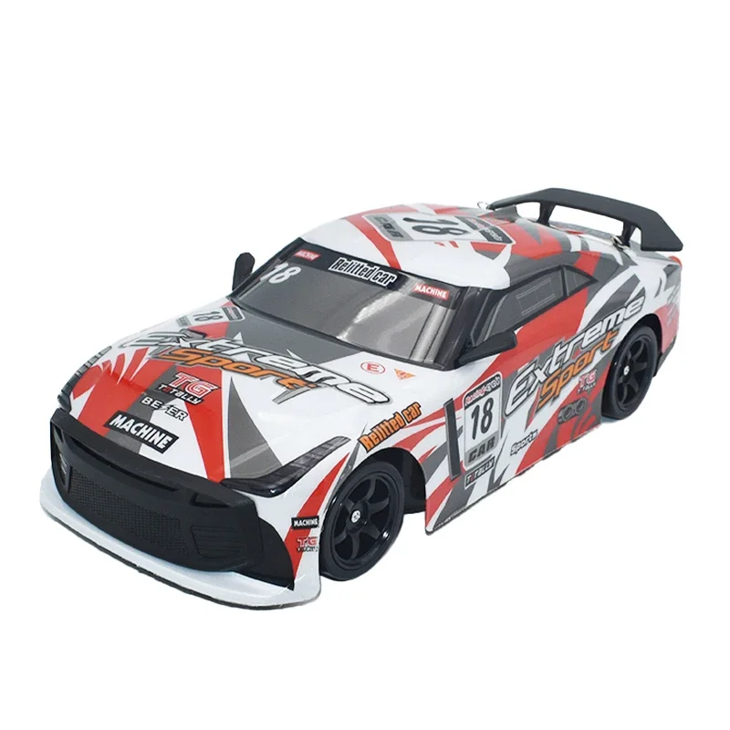 1:18 GTR fast remote control drift car, a four-wheel remote control car, a boy's toy, equipped with replaceable tires - Image 6