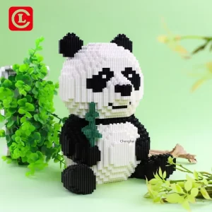 Panda Animal Model 390Pcs Self-Locking Bricks DIY Assembly Sets For Children's Educational Mini Building Blocks Toys gifts