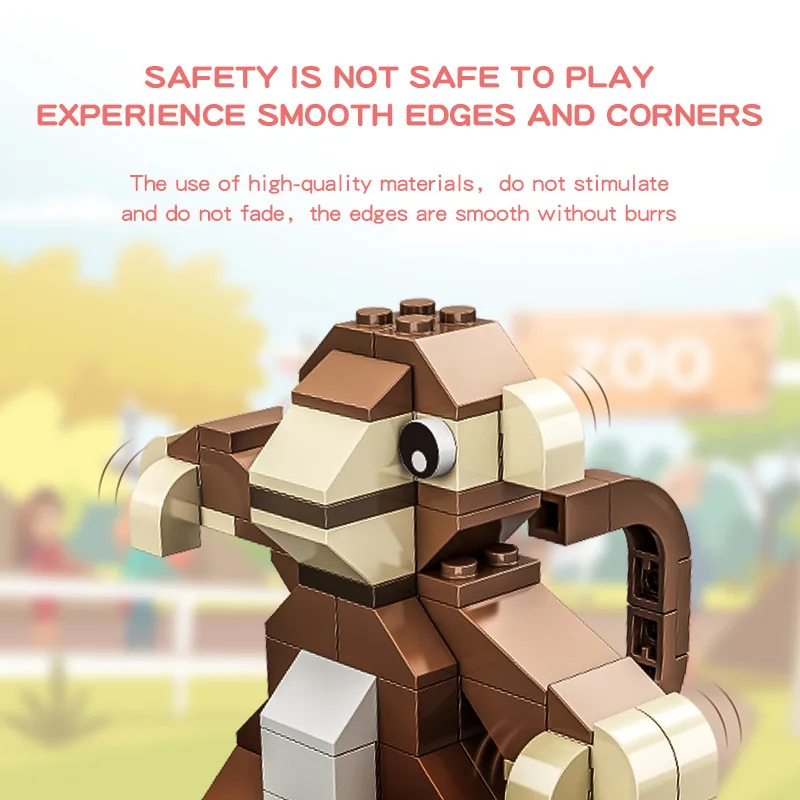 WOMA Small particle assembled building blocks, small animal zodiac assembled building blocks, holiday gifts, birthday gifts - Image 3